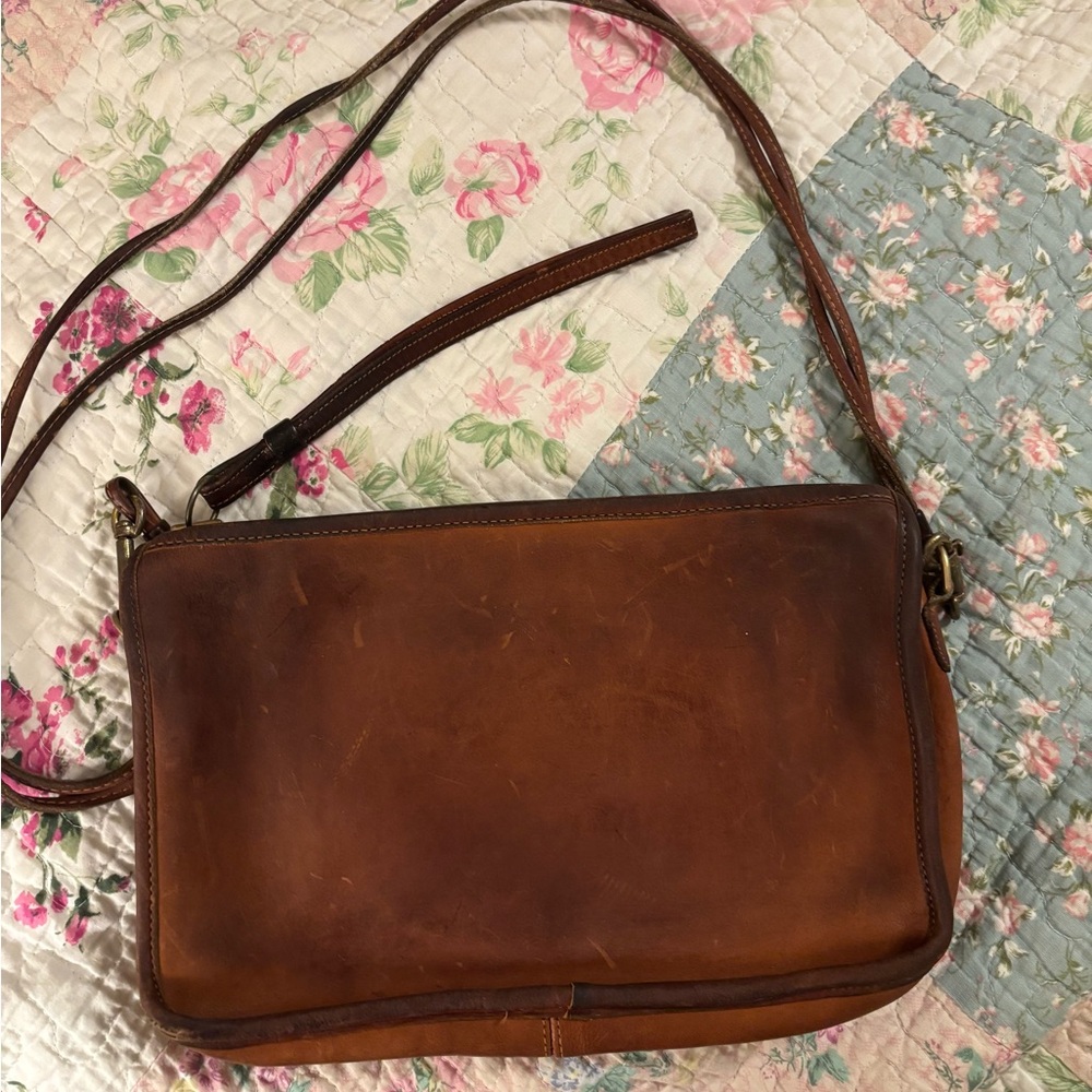Vintage Leather Coach Bag New York City